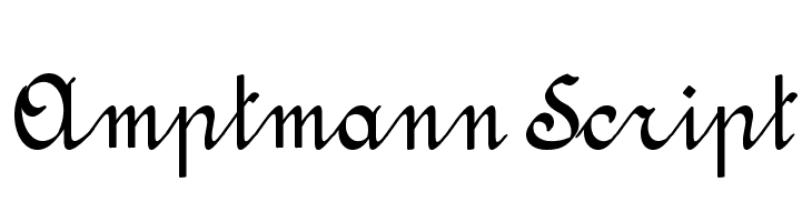 Amptmann Script Font