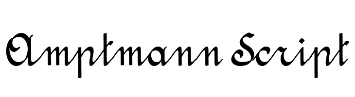 Amptmann Script  免费字体下载