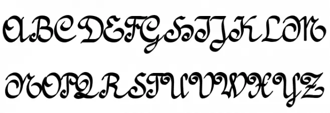 Amptmann Script フォント 大文字