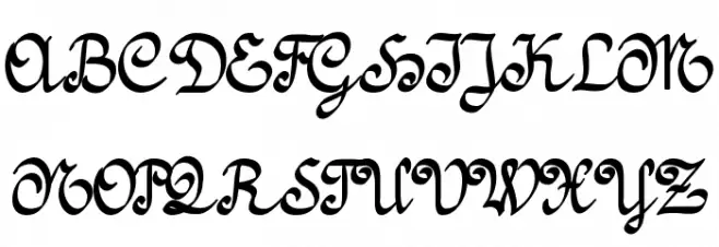 Amptmann Script خط أحرف كبيرة