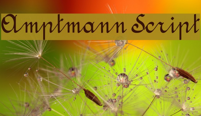 Amptmann Script لخطوط تنزيل examples