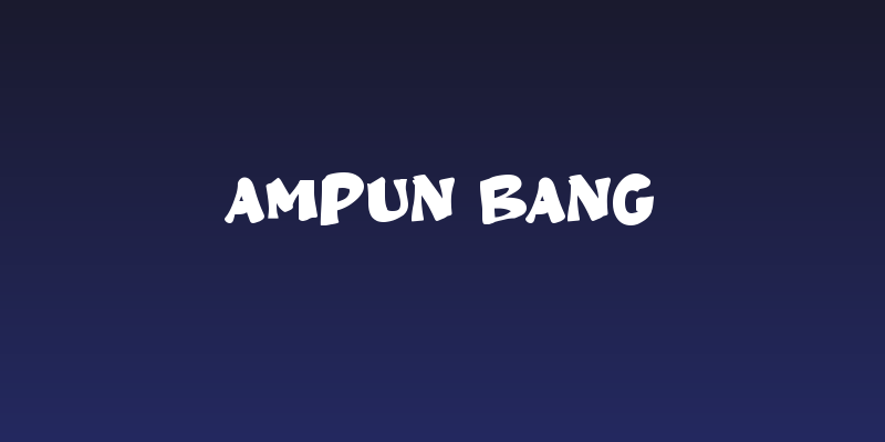 Ampun Bang Social Header