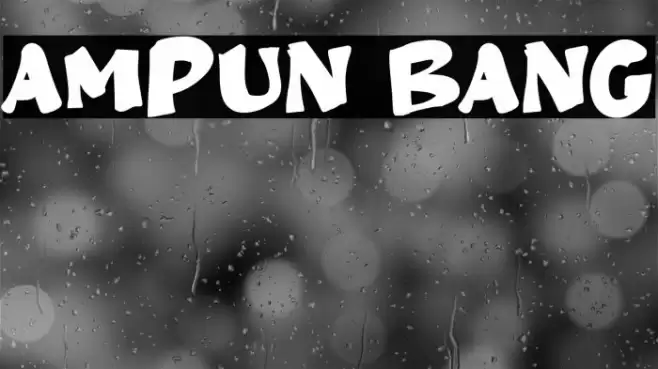 Ampun Bang Font examples