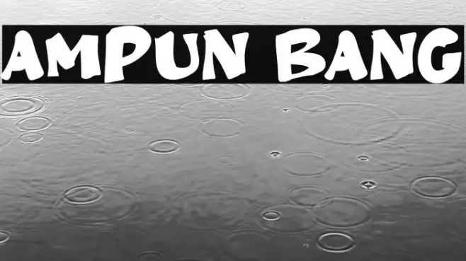Ampun Bang Font examples