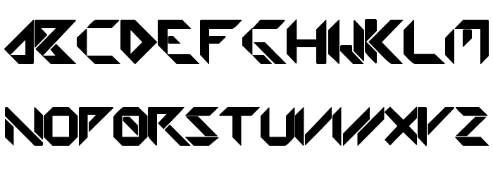 Amputa Bangiz Font LOWERCASE