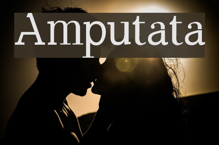 Amputata Font examples