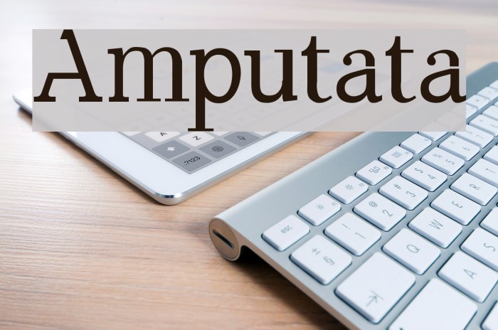 Amputata Font examples