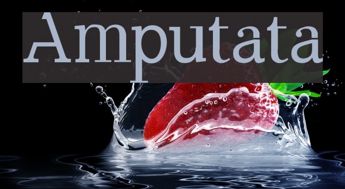 Amputata Font examples