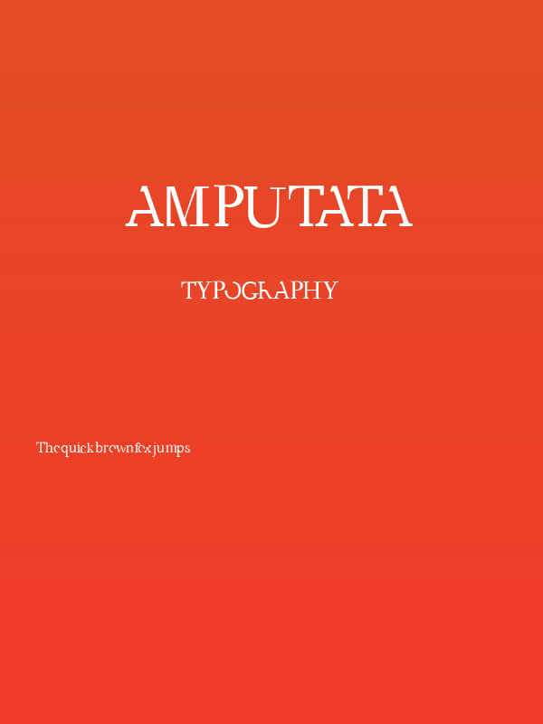 Amputata Poster