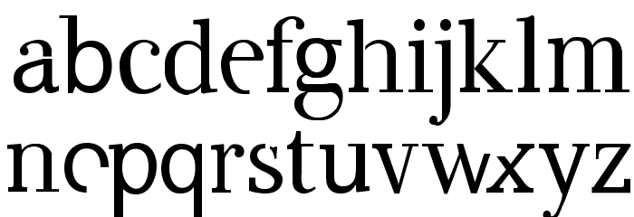 Amputata Font LOWERCASE