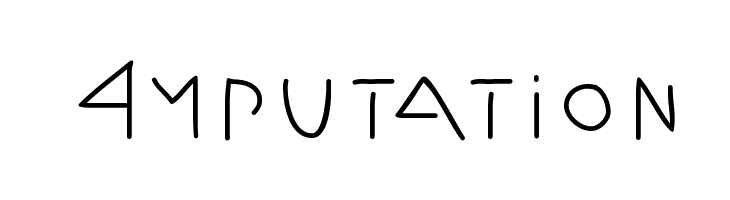 Amputation  font caratteri gratis