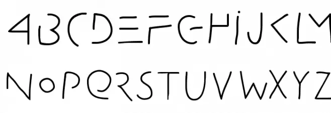 Amputation Schriftart Groß