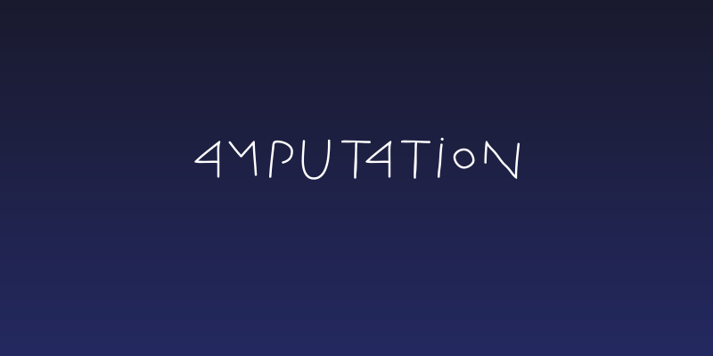 Amputation Social Header