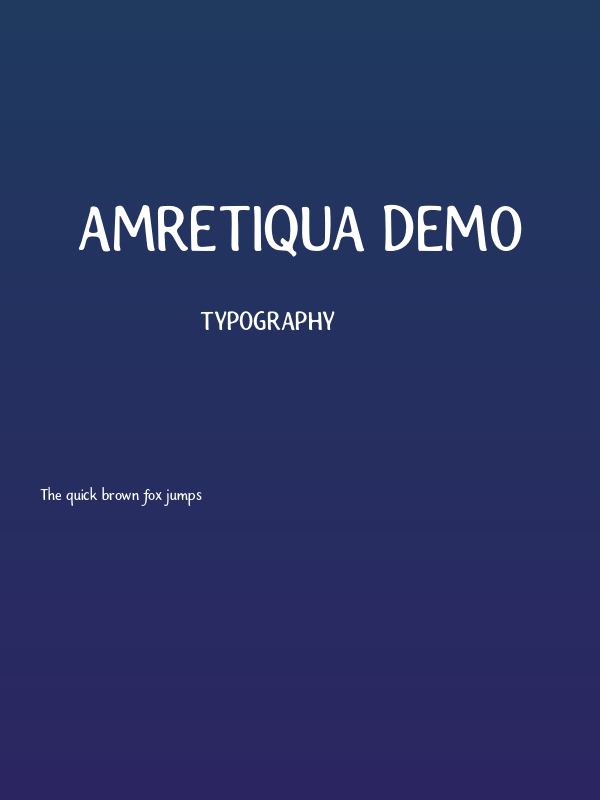 Amretiqua Demo Poster