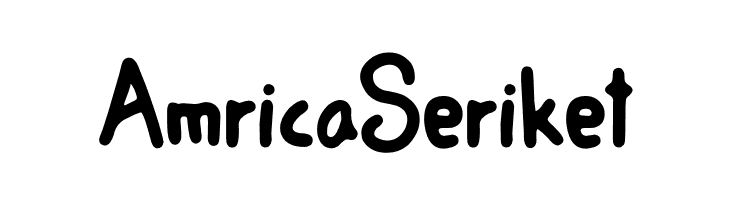 Amrica Seriket  フリーフォントのダウンロード