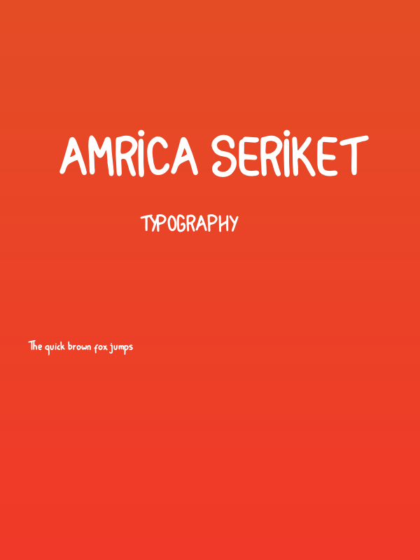 Amrica Seriket Poster