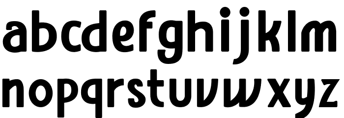 Amro Sans Bold Font LOWERCASE