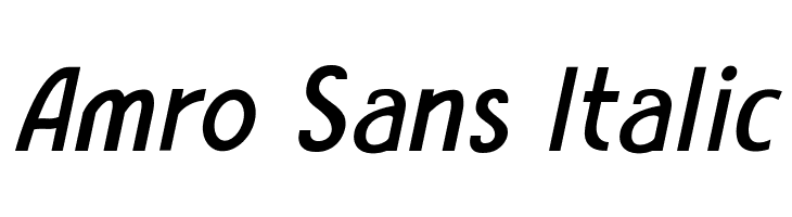Amro Sans Italic  les polices de caractères gratuit tlcharger