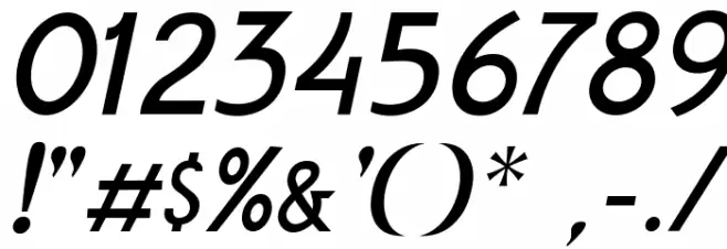 Amro Sans Italic Font OTHER CHARS