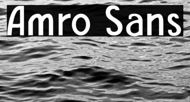 Amro Sans Font examples