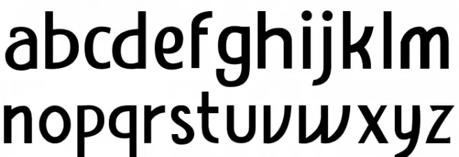 Amro Sans फ़ॉन्ट लोअरकेस
