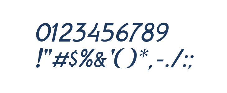 AmroSans-Italic Other Characters