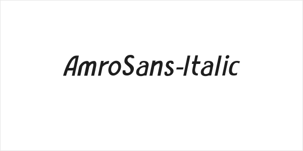 AmroSans-Italic Logo