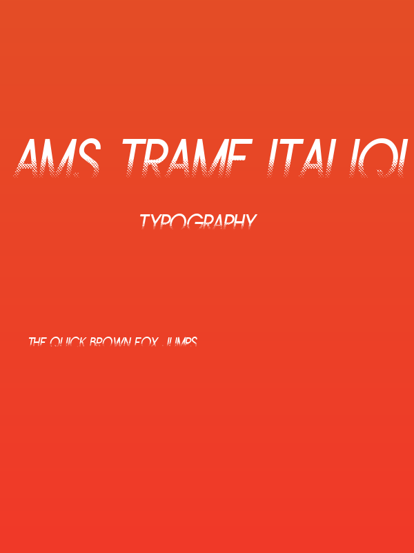Ams Trame Italique Poster