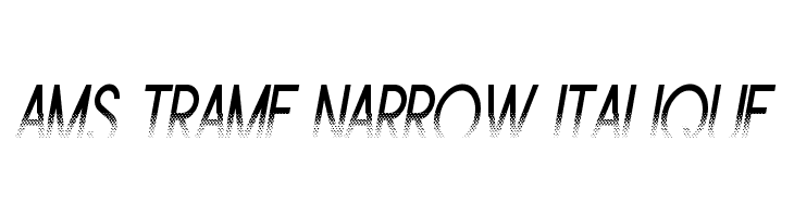 Ams Trame Narrow Italique  免费字体下载