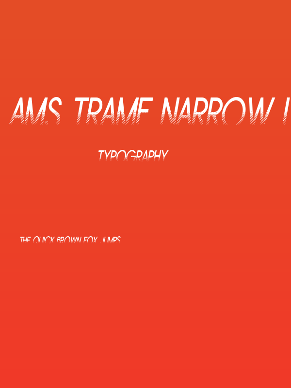 Ams Trame Narrow Italique Poster