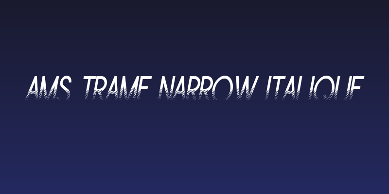 Ams Trame Narrow Italique Social Header
