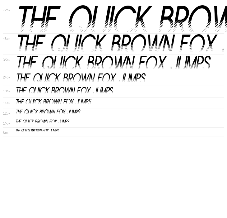 Ams Trame Narrow Italique Waterfall