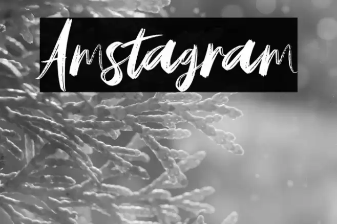 Amstagram Font examples