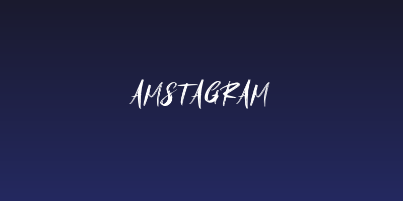 Amstagram Social Header
