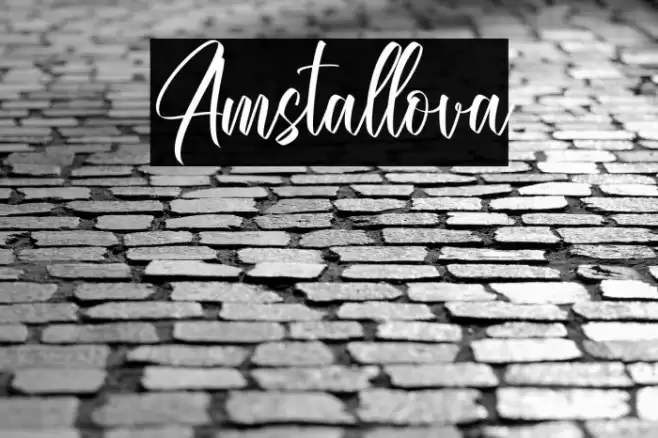 Amstallova Caratteri examples