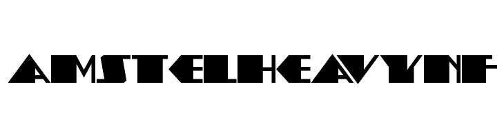 AmstelHeavyNF Font