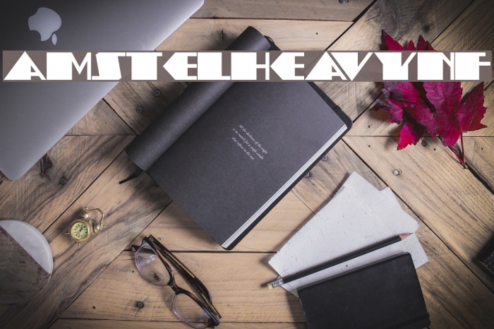 AmstelHeavyNF Font examples