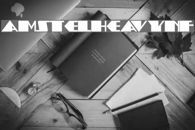 AmstelHeavyNF Fonte examples