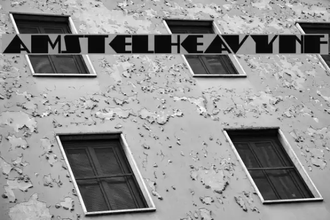 AmstelHeavyNF Fonte examples