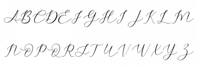 Amstella フォント 大文字