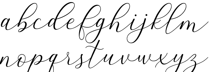 Amstella Font LOWERCASE