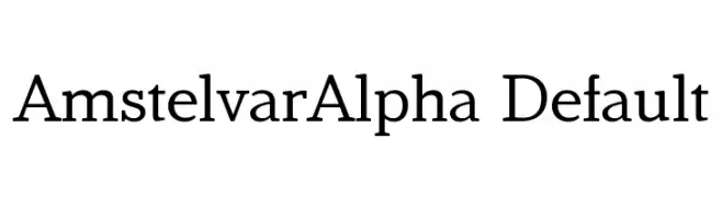 AmstelvarAlpha Default  لخطوط تنزيل
