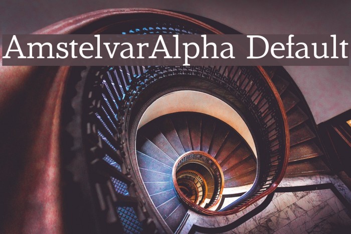 AmstelvarAlpha Default Font examples