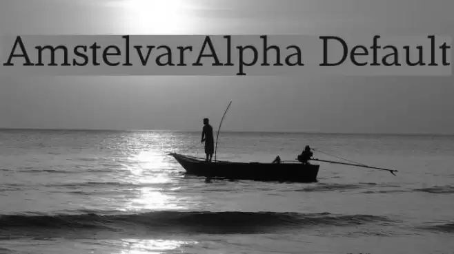 AmstelvarAlpha Default Шрифта examples