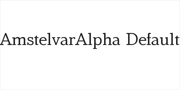 AmstelvarAlpha Default Logo