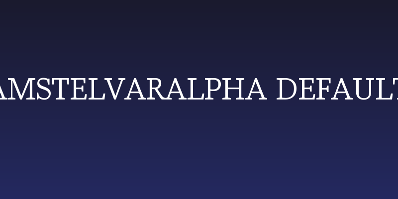 AmstelvarAlpha Default Social Header