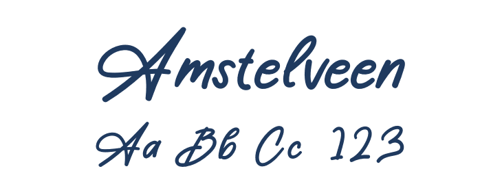 Amstelveen Font Preview