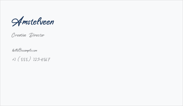 Amstelveen Business Card