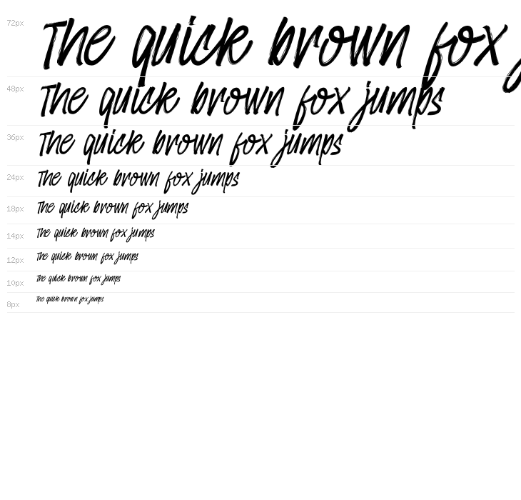 Amster Brush Italic Waterfall