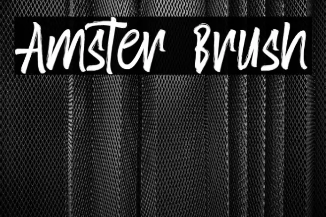 Amster Brush Font examples